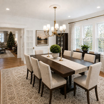 Bay Ridge Dining Room with French Doors & Classic Millwork