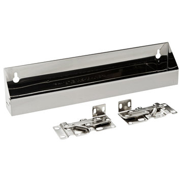 Rev-A-Shelf Stainless Steel Tip-Out Tray With Hinges, 10", 6581 Series