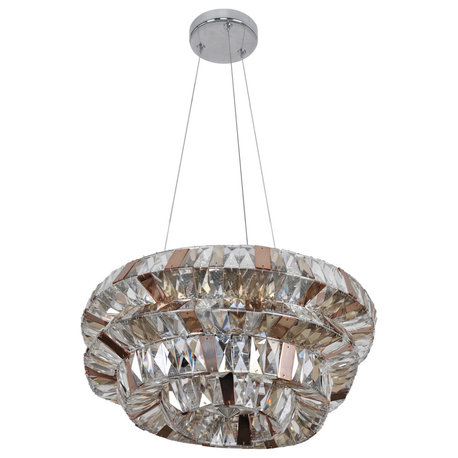 Allegri 026351010FR000 Six Light Pendant Gehry Chrome