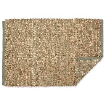 DII Artichoke With Natural Jute Chevron Hand-Loomed Rug