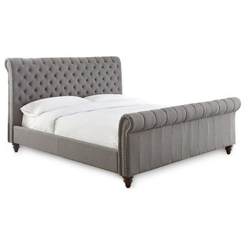 Steve Silver Swanson Queen Bed With Gray SS100QBEDG