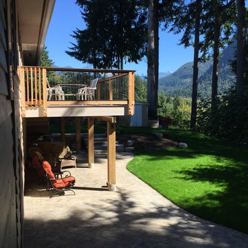 Squamish "Hospital Hill" deck & landscaping - gorgeous view