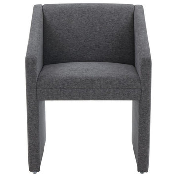 Safavieh Couture Liandra Upholstered Armchair, Dark Grey