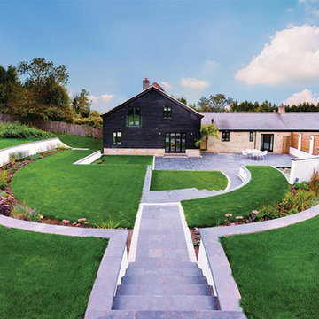 Marshalls Natural Slate Paving: Midnight Blue