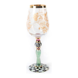Blooming Wine Glass | MacKenzie-Childs - Wine Glasses