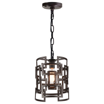 Litani 1 Light Down Chandelier With Brown Finish