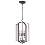 Maxim Lighting - Maxim Lighting 10036OI Provident - 24" Four Light Pendant - Offered in a variety of shapes and sizes, the Provident collection offers a trending style at value engineered pricing. The pivoting metal bands in your choice of Oiled Rubbed Bronze or Satin Nickel are available in sizes that fit many coordinating locations.Canopy Included: TRUE Canopy Diameter: 4.75 x 4.Lumens: 2400* Number of Bulbs: 4*Wattage: 60W* BulbType: CA Incandescent* Bulb Included: No