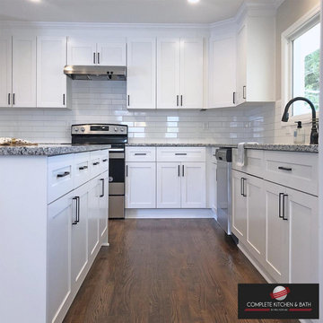 White Kitchen - Black Accents