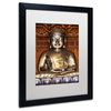 Philippe Hugonnard 'Buddha' Art, Black Frame, White Matte, 20"x16"
