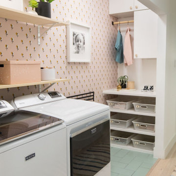 Sea Glass Laundry Room Floor