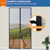 Magnetic Screen Door Fit Door, Fit Door Size 72 X 80 Inch