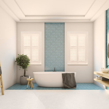 Moisture Resistant Window Treatments- Bathroom Interior Shutters
