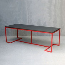 Alexa Dining Table with Stone Cast Top Available Sizes: 90cm x 120cm, 90cm x 150 - Dining Tables