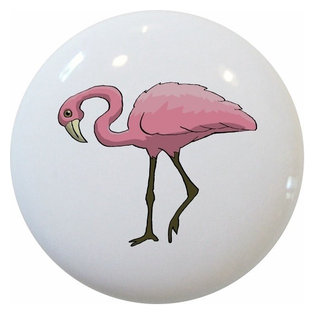 Pink Flamingo Ceramic Knob - Contemporary - Cabinet And Drawer Knobs - by  Carolina Hardware and Decor, LLC | Houzz