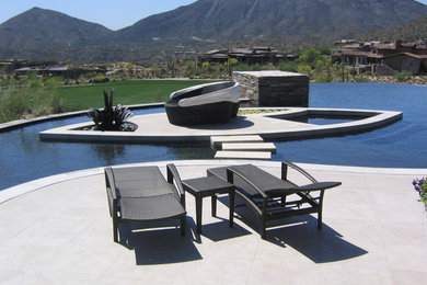 Example of a trendy pool design in Phoenix