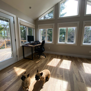 Sunroom Addition + Home Office + Workspace + Deck | Fall River, Nova Scotia