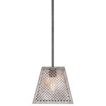 Toltec Lighting - Toltec Lighting 1440-AS-LED18C Corbello - 9.5" 5W 1 LED Mini Pendant - Corbello 1 Light Mini Pendant Shown In Aged Silver Finish With 9.5” Aged Silver Metal Shades And Clear Antique LED Bulbs.Assembly Required: TRUE Canopy Included: TRUE Canopy Diameter: 5.00* Number of Bulbs: 1*Wattage: 5W* BulbType: LED* Bulb Included: Yes