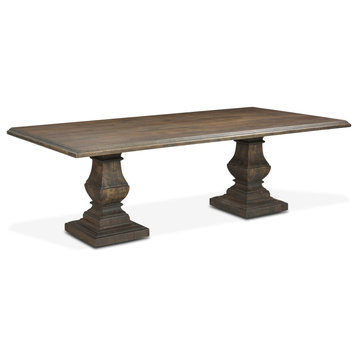 Toulon 98in Dining Table, Weathered Mango
