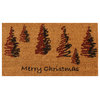 Rubber-Cal "Scottish Fraser Fir Forest" Christmas Doormat 15mm X 18" X 30"