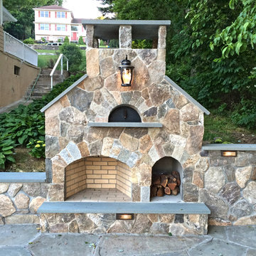 Wood Fire Pizza Oven and Fireplace Combo