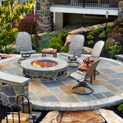 Masonry Stone Fire-Pit - Fire Pits