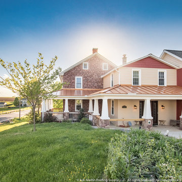 Lancaster County Farmhouse with Standing Seam Porch Roof