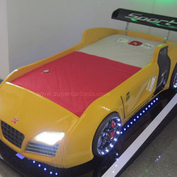 Audi Race Car Bed Yellow - Bedroom Products