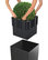 Cube Self Watering Planter, 50x50x50 CM, Silver