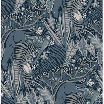 Blues Poise Peel and Stick Wallpaper Sample