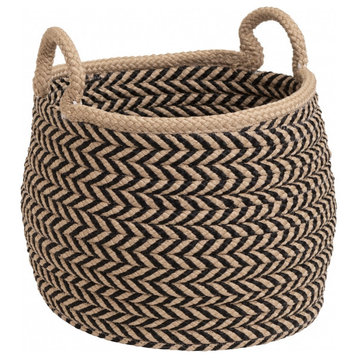 Colonial Mills Basket Preve Basket Taupe and Black Round