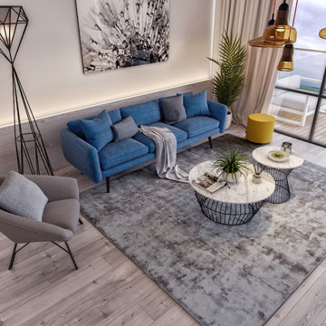 Kelvin 3 Seater Sofa in Blue