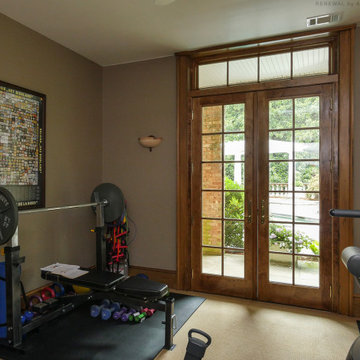 Great Exercise Room with New French Doors - Renewal by Andersen Georgia