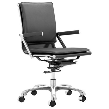 Lider Plus Office Chair by Zuo Modern , Black