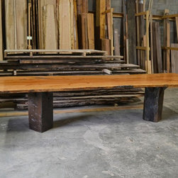Live Edge Table with Barn Beam Base - Products