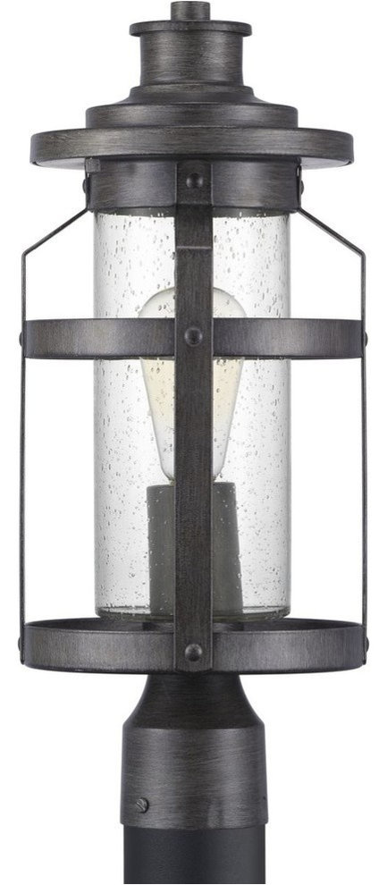 Progress Lighting - One Light Hanging Lantern - Haslett Black