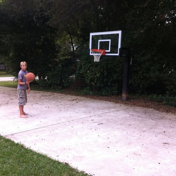 Joesph M's Pro Dunk Gold Basketball System on a 60x25 in Fairhope, AL