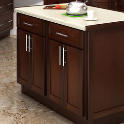 Cognac Shaker Base Cabinets - Kitchen Cabinetry