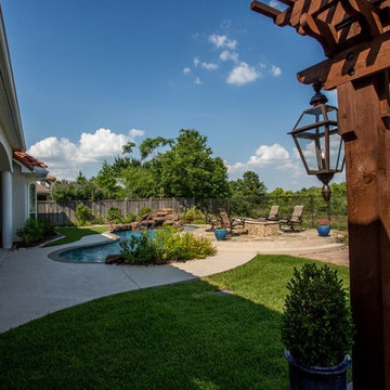 Stand Alone Pergola with Beautiful Pool & Landscaping
