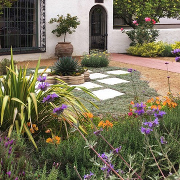 Vivacious Mediterranean Front Yard