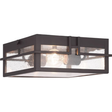 Boxwood Collection One-Light Outdoor Flush Mount
