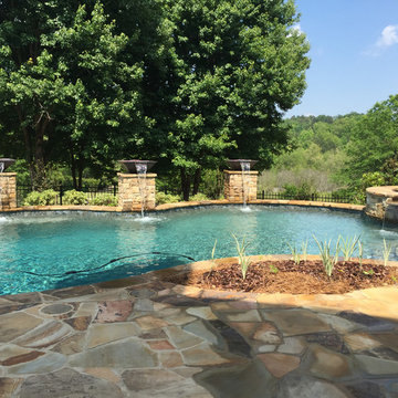 Backyard Pool & Fireplace