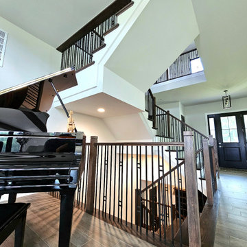 Project #109 | U-Shaped Stairs in Countryside Retreat