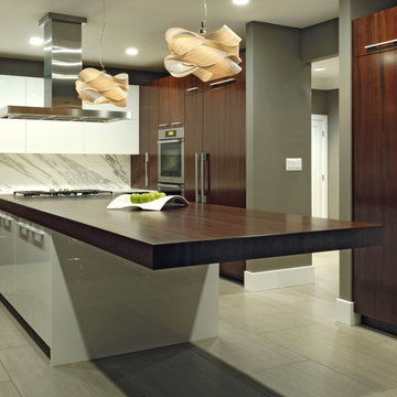 Peruvian Walnut & Poly gloss combination
