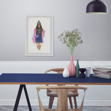 "I Believe in Pink" Framed Painting Print