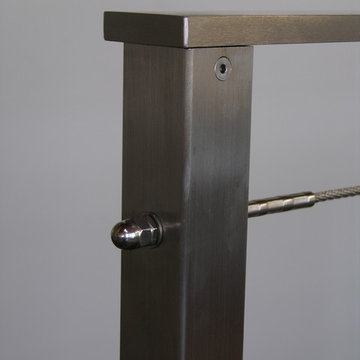 Custom fabricated stainless railing