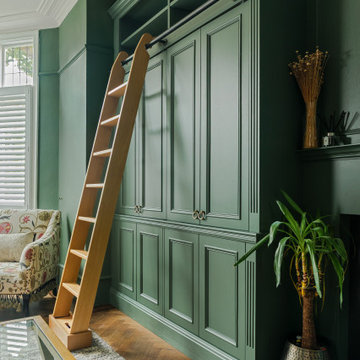 BESPOKE FITTED ALCOVE TV AND STORAGE CABINETS