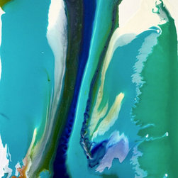 "Wave 10" Acrylic Painting 22" x 28"[MIArtWave10] - Paintings