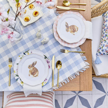 Easter Table Decorations Styled by Emily Henderson