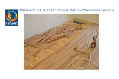 Hardwood Flooring Over ThermoFin U Radiant Heating System