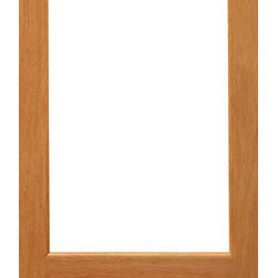 1-lite-P/B French Brazilian Mahogany Wood 1 Panel IG Glass Single Door - Patio Doors